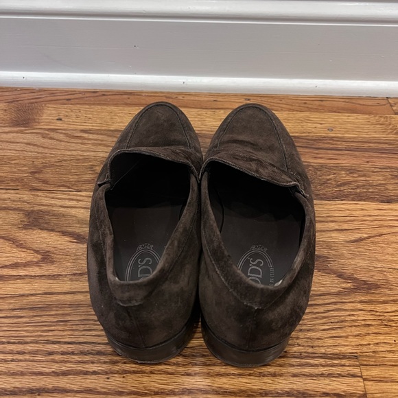 Tod’s Men’s Penny Loafer Shoes Slip On Suede Made In Italy Brown Size UK9.5 US11 - Picture 9 of 11